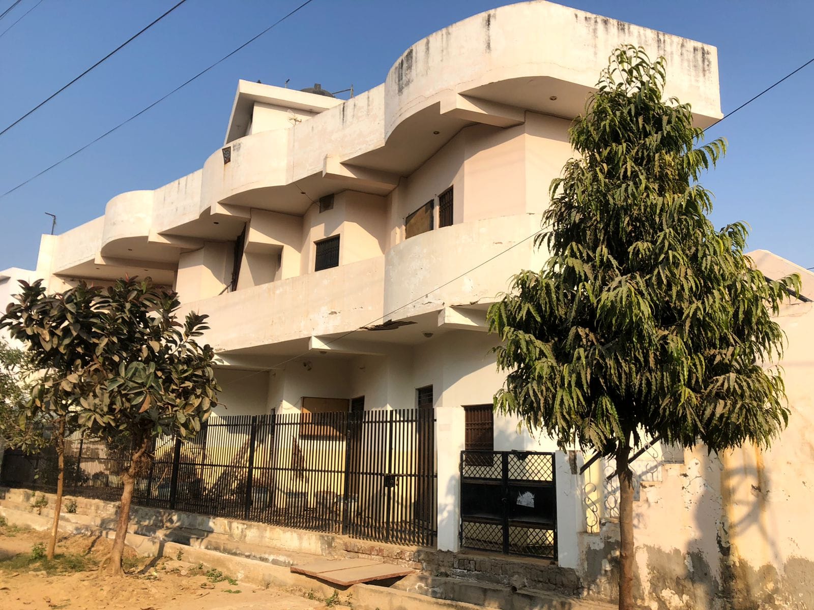 Yogesh Mishra's office premise where he was found dead. | Photo Credit: Jyoti Yadav