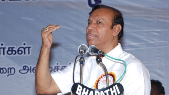 File photo of DMK leader TR Baalu | Photo/trbaalu.in