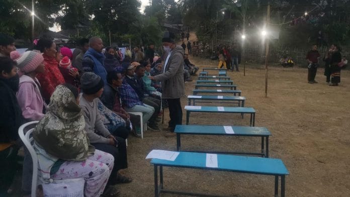 At the funerals of the 11 from Oting village killed Saturday | Photo: Angana Chakrabarti