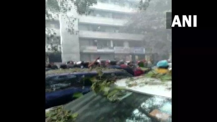 The district court complex in Ludhiana, Punjab, after the blast | Twitter/@ANI