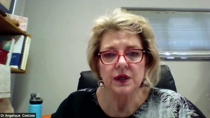 South African Medical Association chairperson Dr. Angelique Coetzee speaks during an interview, in Pretoria. | File photo: ANI