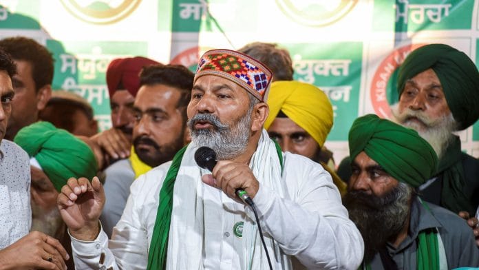 File photo of Bharatiya Kisan Union leader Rakesh Tikait | PTI Photo