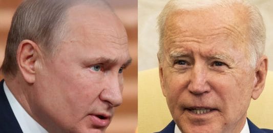 File photo of Vladimir Putin and Joe Biden| Bloomberg