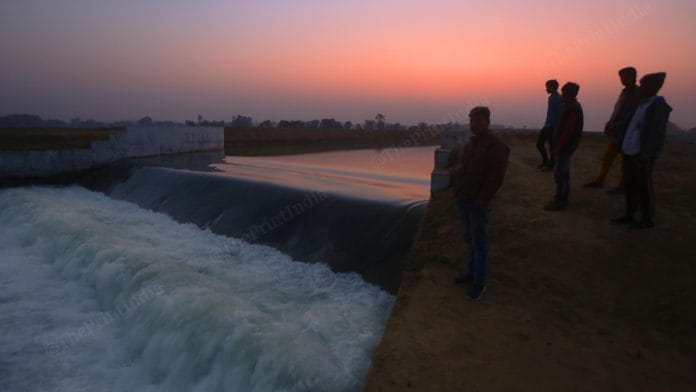 Fall at 82.600 at Saryu Nahar Pariyojna in Thakura Pur Village | Photo: Praveen Jain| ThePrint