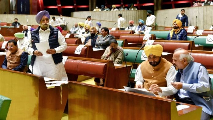Punjab Deputy Chief Minister Sukhjinder Singh Randhawa at the Punjab Assembly special session in Chandigarh. | Representational photo: ANI