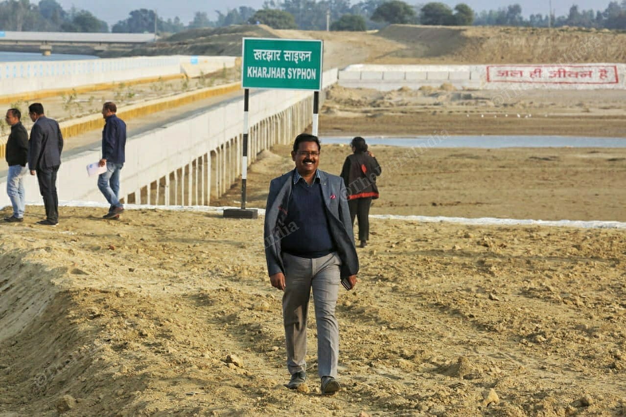 Ajay Kumar, executive engineer in-charge of the project in Shravasti. | Photo: Praveen Jain/ThePrint