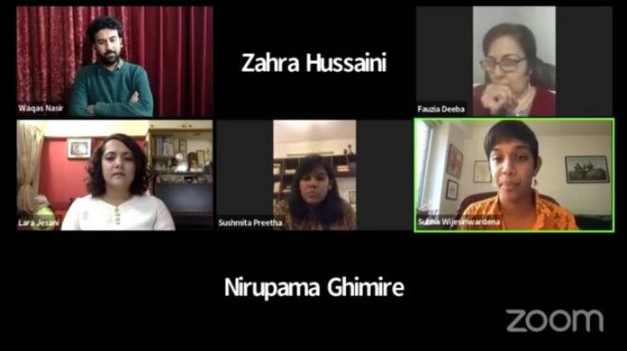 A screengrab from the event.