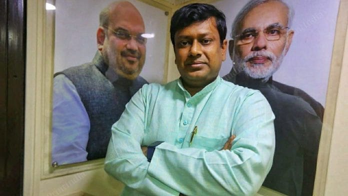 File photo of BJP West Bengal state president Sukanta Majumdar | Photo: Pravin Jain/ThePrint