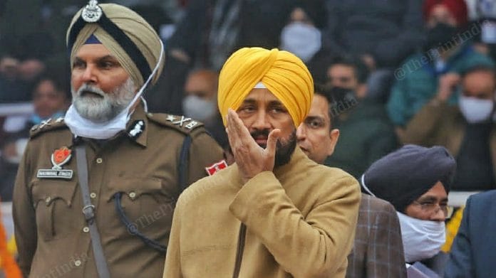 CM Channi at the stadium in Jalandhar | Photo: Praveen Jain | ThePrint
