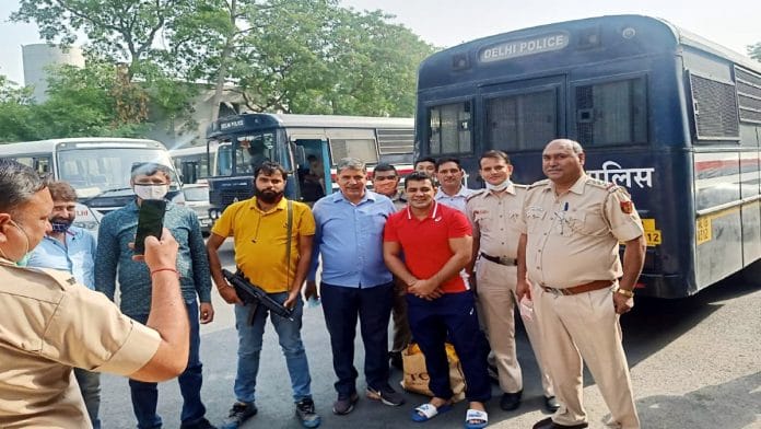 File photo of murder-accused wrestler Sushil Kumar being shifted from Mandoli jail to Tihar jail in 2021 | ANI