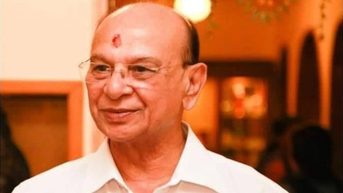 File image of former Goa CM Pratapsingh Rane | Twitter | @DrPramodPSawant