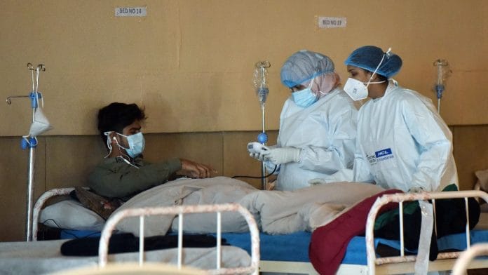 Representational photo of a Covid ward in Delhi | ANI