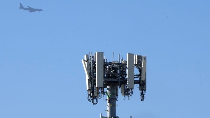 A 5G cell tower