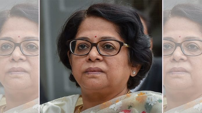 A file image of ex-Supreme Court judge, Justice Indu Malhotra | PTI