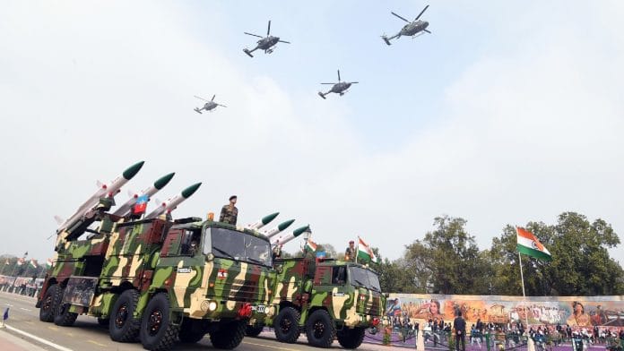 The Indian Army's Akash missiles on display during the 73rd Republic Day Parade, at Rajpath, in New Delhi | ANI | Representative image