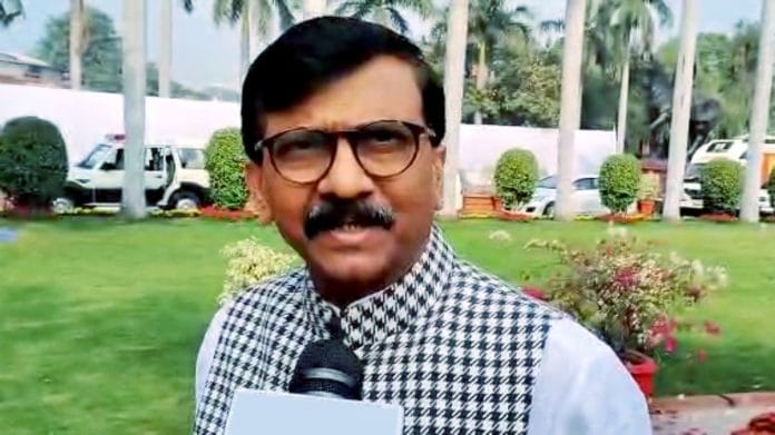 File photo of Shiv Sena Rajya Sabha MP Sanjay Raut | ANI photo