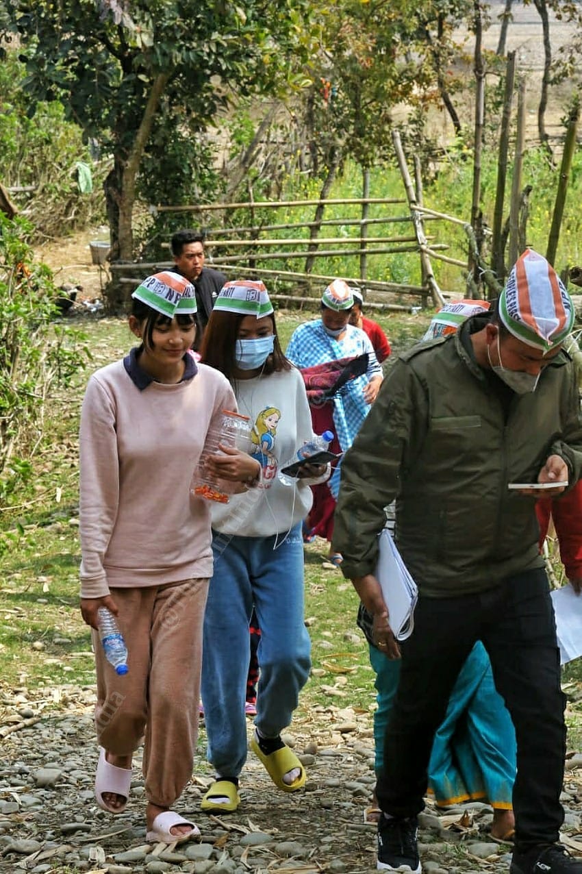 NPP Party supporters in Kanika village | Photo: Praveen Jain | ThePrint
