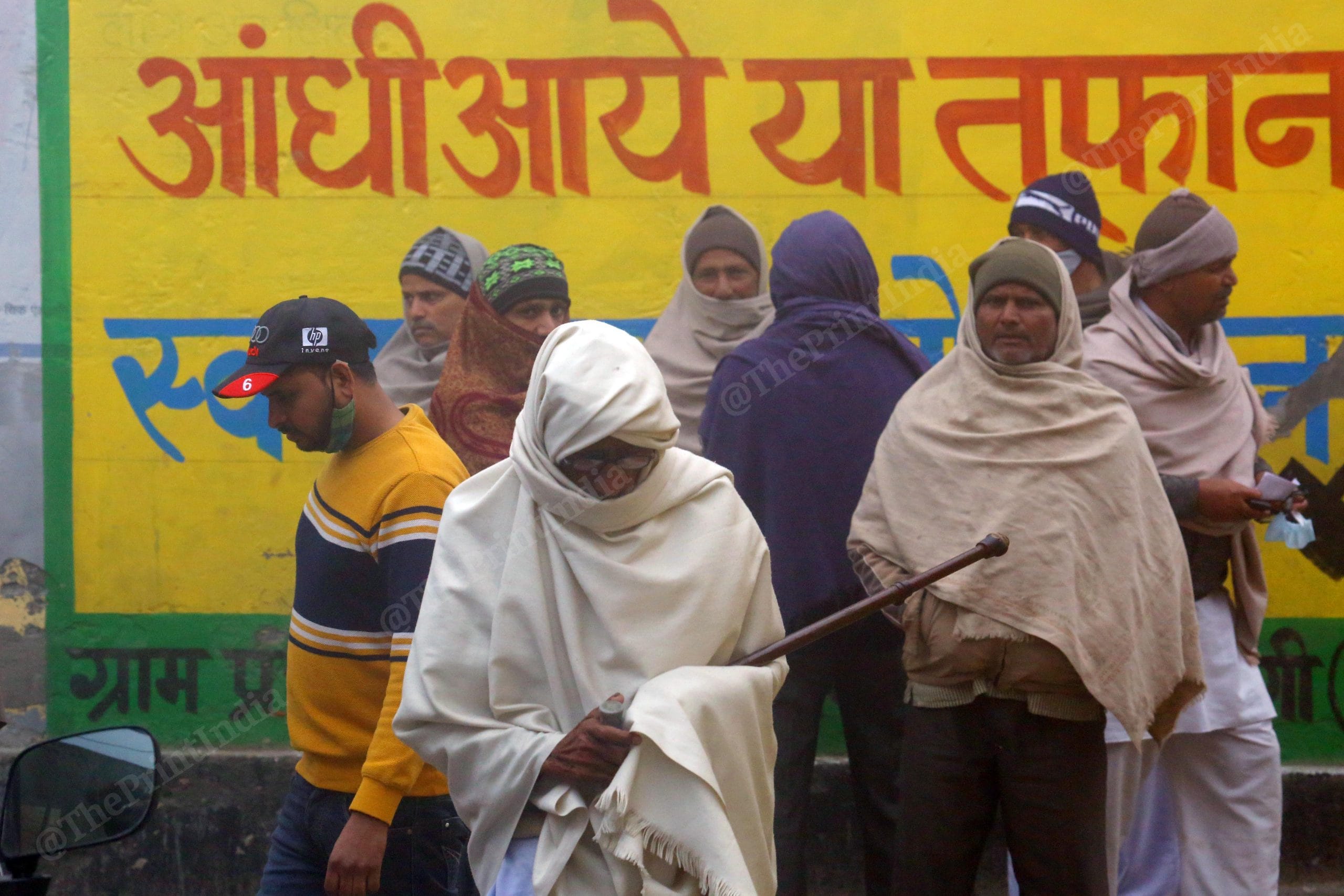 A voter on his way to cast his vote in Nethla village in Baghpat district| Praveen Jain | ThePrint