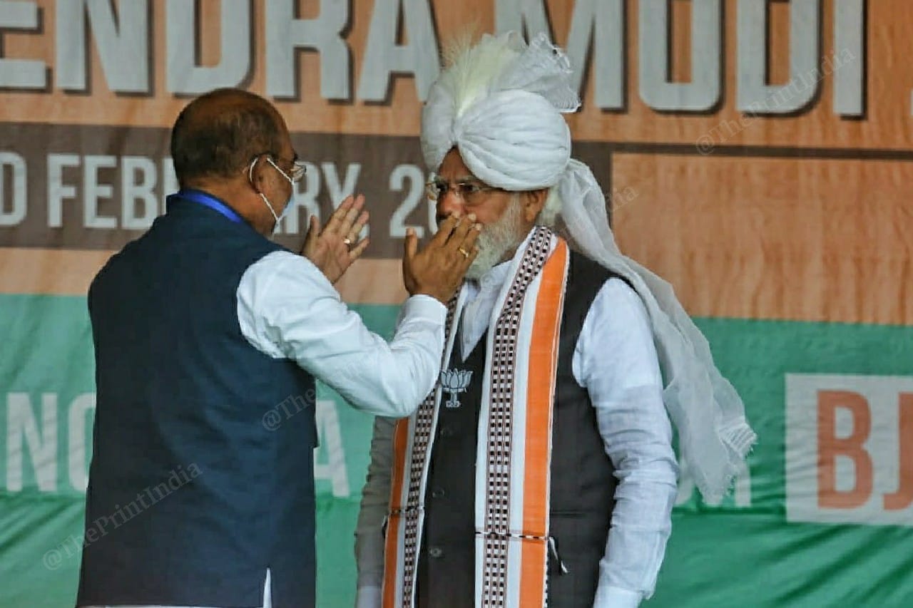 PM Modi at the rally | Photo: Praveen Jain | ThePrint