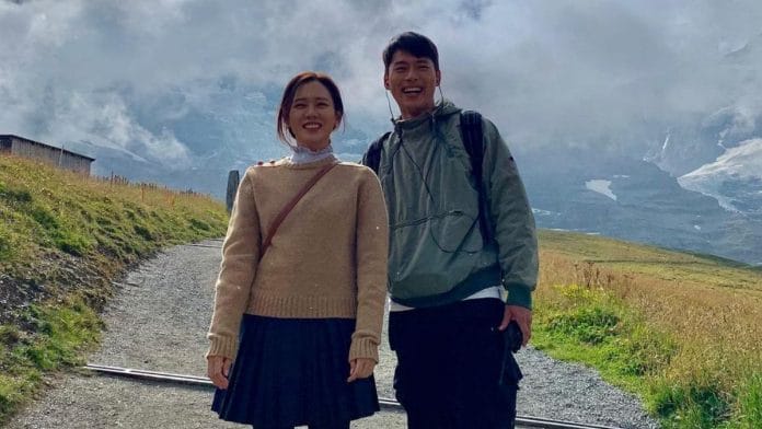 South Korean actors Son Ye-jin, left, and Hyun Bin, right | Instagram: yejinhand