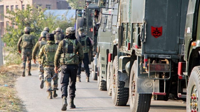 Representational image of army personnel in south Kashmir's Pulwama district | ANI