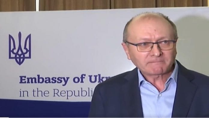 Ambassador of Ukraine to India Dr Igor Polikha seeks India's intervention in the Russia-Ukraine conflict, in New Delhi Thursday | ANI