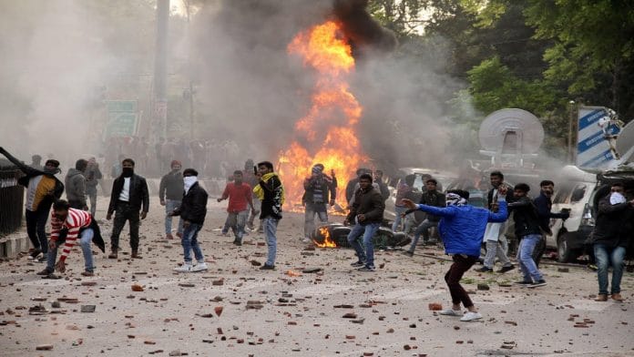 File photo of a protest against the Citizenship Amendment Act at Parivartan Chowk in Lucknow in December | ANI