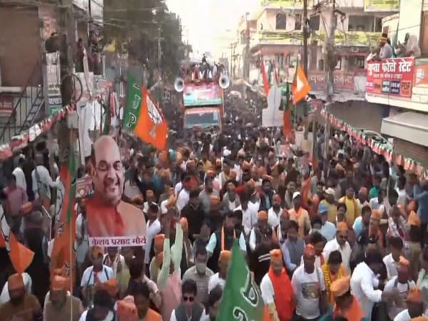 UP polls: Amit Shah holds massive roadshow in Prayagraj