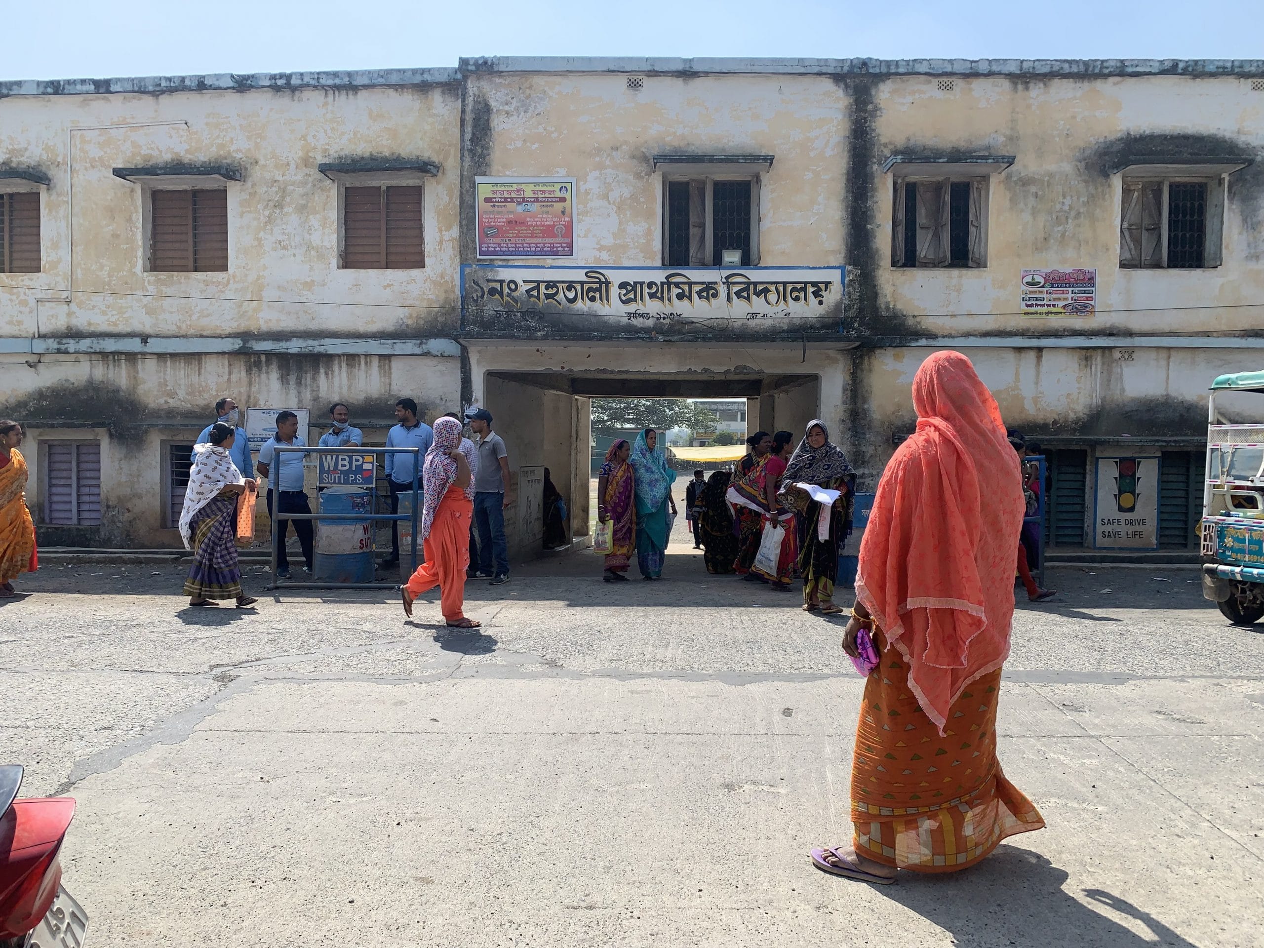 Police barricade at the entrance to the school | Sreyashi Dey | ThePrint