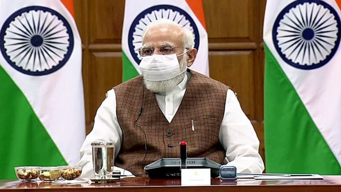 File photo of Prime Minister Narendra Modi interacting with Covid vaccine manufacturers in New Delhi | ANI