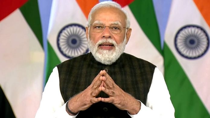 Prime Minister Narendra Modi speaks at the India-UAE virtual summit Friday | ANI