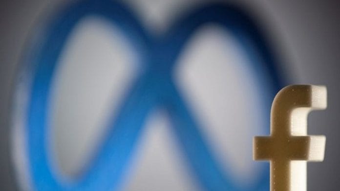 Logo of Facebook and its parent company Meta | Representational image | Photo: ANI