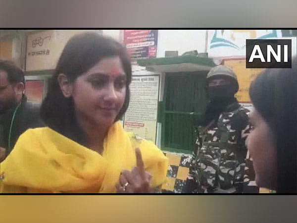 UP Polls phase 4: BJP candidate from Raebareli Sadar seat Aditi Singh casts her vote, says Congress nowhere in race