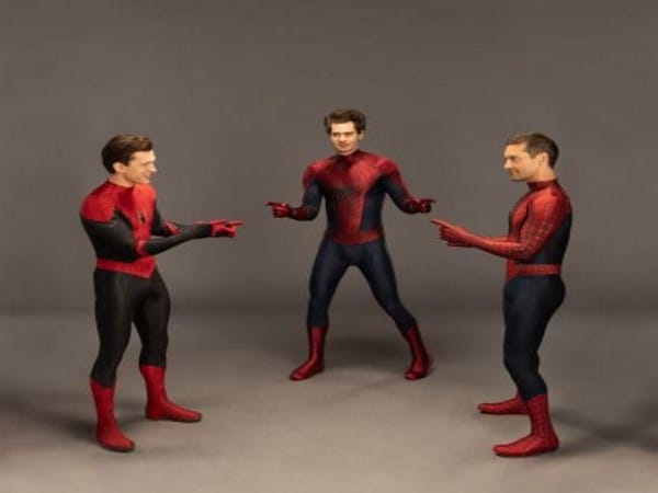 Tom Holland, Tobey Maguire, Andrew Garfield re-create classic 'Spider-Man' meme