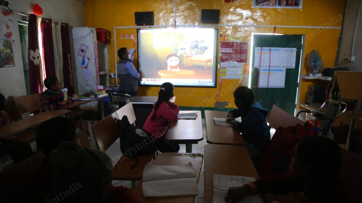 A smart class in progress | Photo: Manisha Mondal | ThePrint