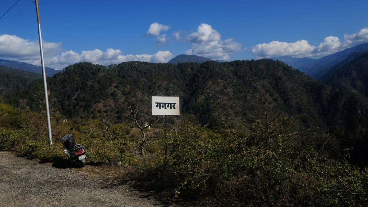 A view of the picturesque valley from Gangwar village | ThePrint photo by Suraj Singh Bisht