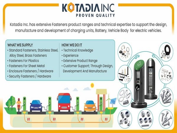 Kotadia Inc. (Kotadia Fasteners) sees hikes in orders from Indian EV-Makers