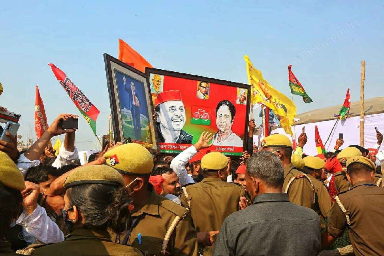 Supporters at the rally | Photo: Praveen Jain | ThePrint