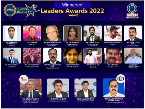 Bizox Media Network organized 'Leaders Awards 2022', felicitated top companies & individuals