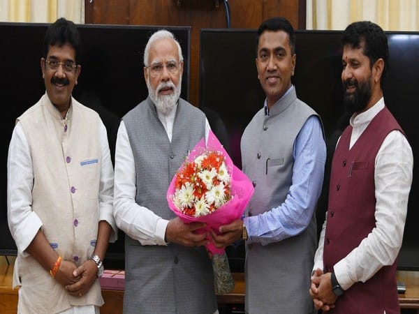 Pramod Sawant meets PM Modi in New Delhi ahead of govt formation in Goa
