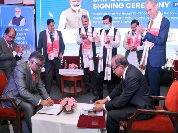 Dredging Corporation of India inks shipbuilding agreement for first Make in India project