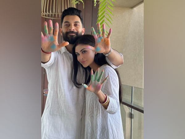 Mouni Roy shares glimpses of first Holi after wedding with Suraj Nambiar