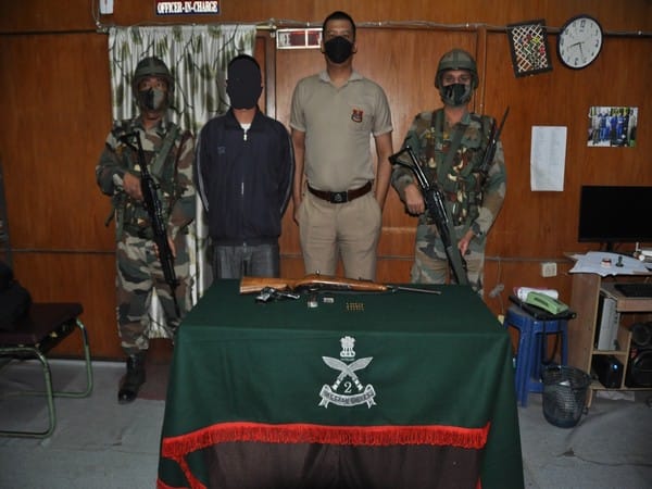 Assam Rifles recovers miniature rifle, pistol in Mizoram's Aizawl