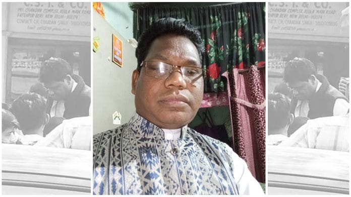 A file photo of Christian pastor Kelom Kalyan Tet, who was allegedly thrashed by a mob in Delhi on 25 February. | Photo by special arrangement