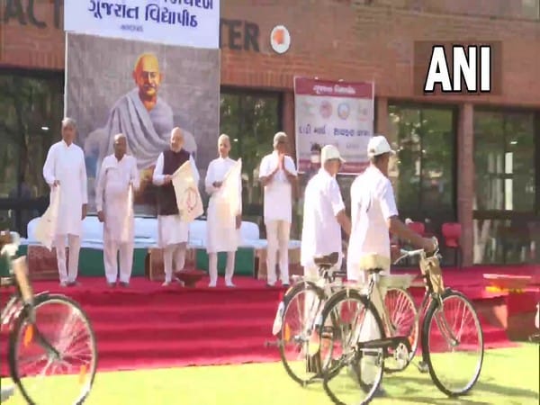 Amit Shah flags off 'Dandi Cycle Yatra' on 92nd anniversary of historic march 