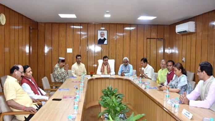 In its first meeting after CM Pushkar Singh Dhami took office for a 2nd term, the Uttarakhand cabinet decided to form a panel on the implementation of the UCC. | ANI