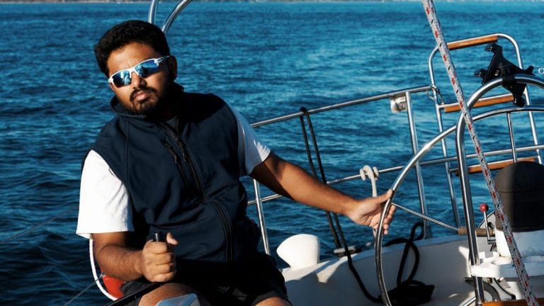 Round the world with no tech or company, India-born sailor is risking it all for love of sport