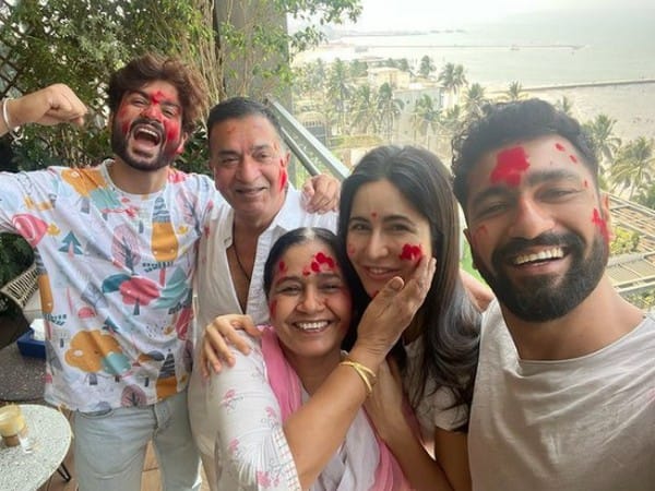 Katrina Kaif, Vicky Kaushal celebrate family-style first Holi after wedding
