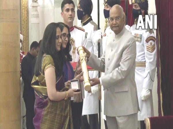 Daughters of CDS General Bipin Rawat receive his Padma Vibhushan award