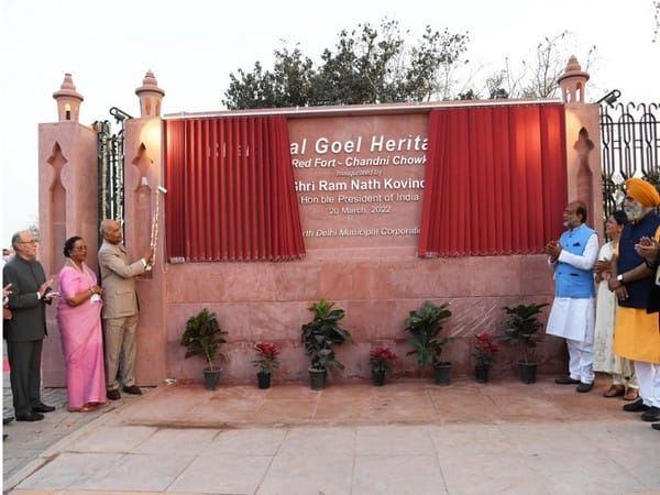 President Kovind inaugurates 'Charti Lal Goel Heritage Park' in Old Delhi